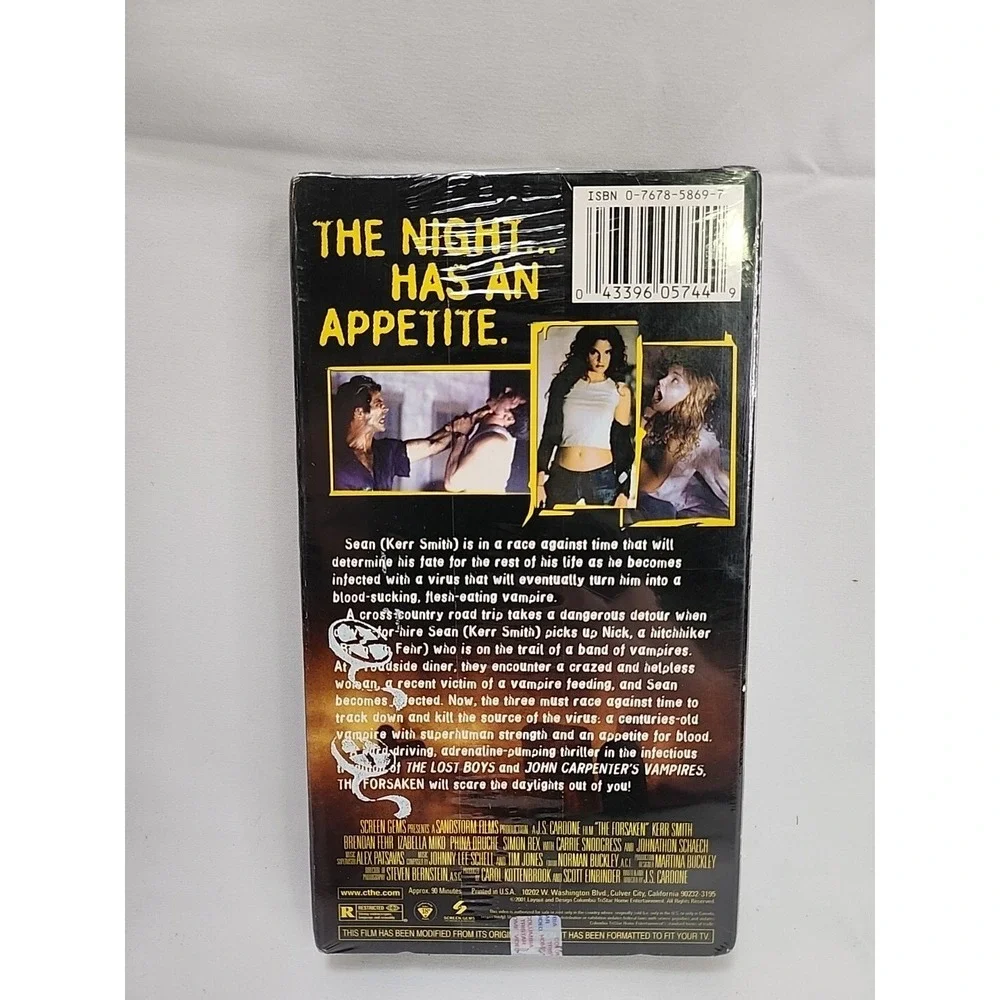 The Forsaken‎ VHS Tape, Vampires, Horror, Columbia Home Video, New, Watermarks
